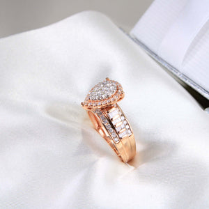 10K Rose Gold Diamond Ring