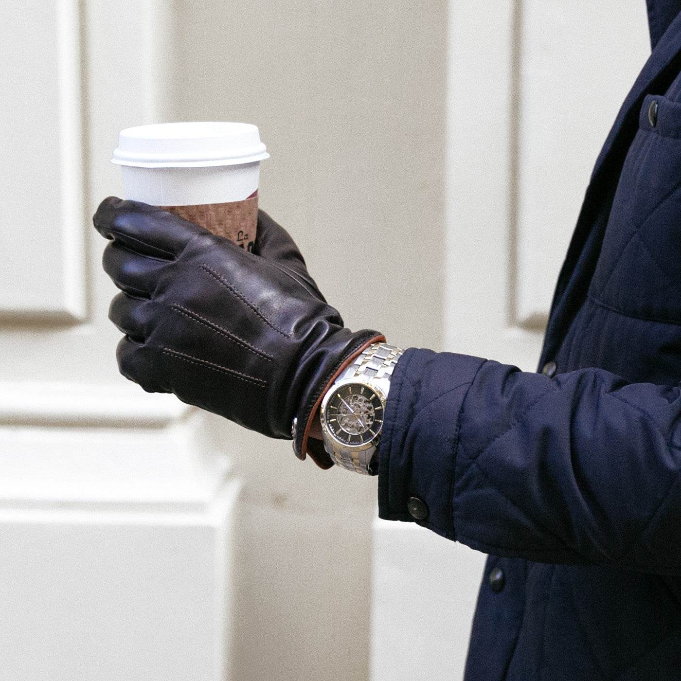 Model wearing the Bulova Sutton 96A208, demonstrating its elegant presence on the wrist.