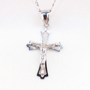 14K White Gold Crucifix Charm14K White Gold Crucifix Charm
Chain Sold Separately 14K White Gold Crucifix Charm
 
Material Type–14k Gold 14K White Gold Crucifix Charm
 
Approximate Dimensions 14KAll CharmsAlexanderAlexander Gold & Diamonds14K White Gold Crucifix Charm