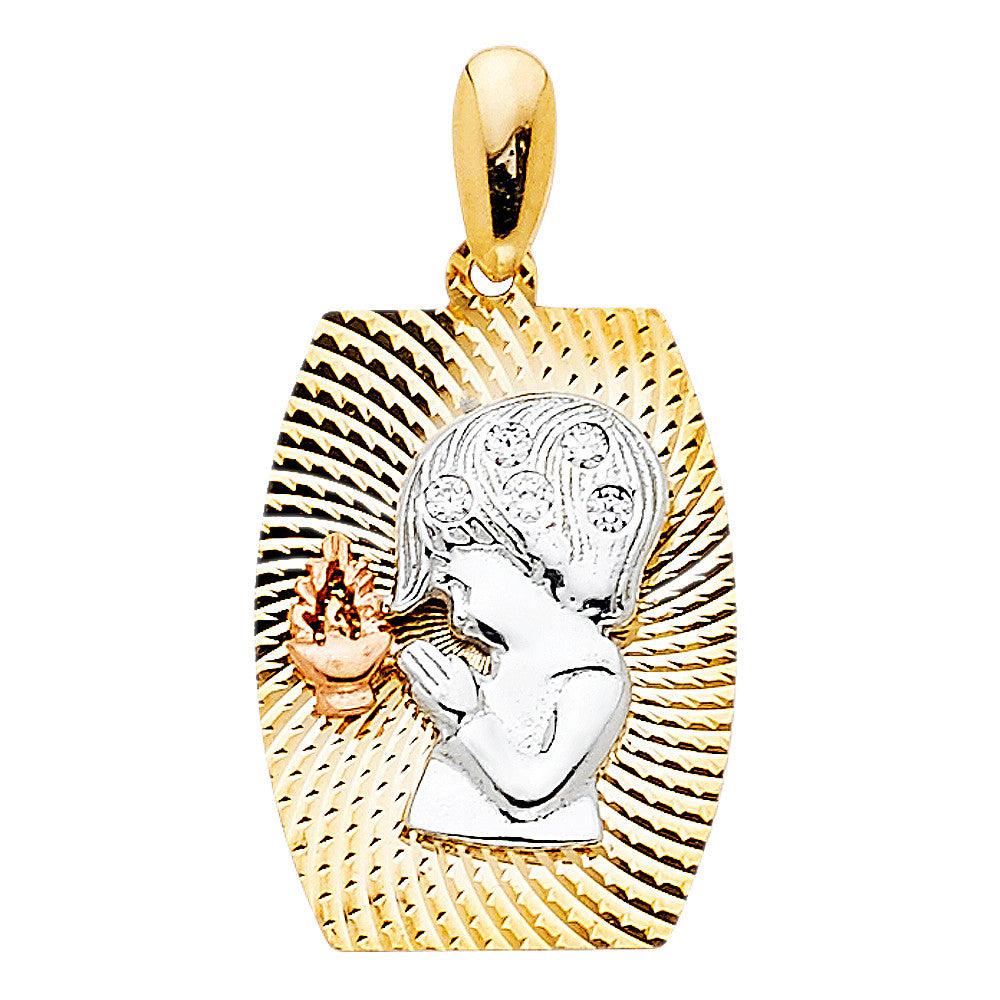 14K Yellow Gold First Communion Charm