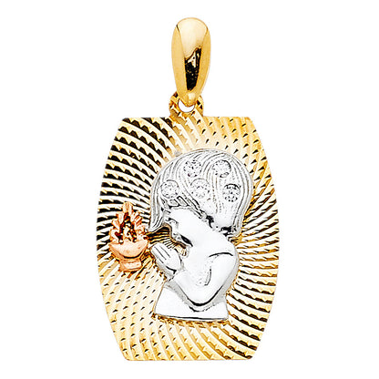 14K Yellow Gold First Communion Charm