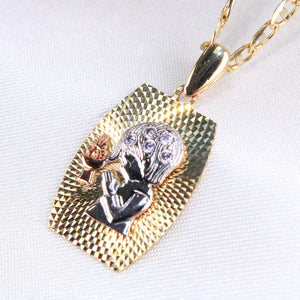 14K Yellow Gold First Communion Charm