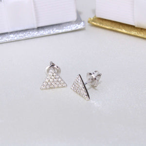 14K White Gold Diamond Earrings
