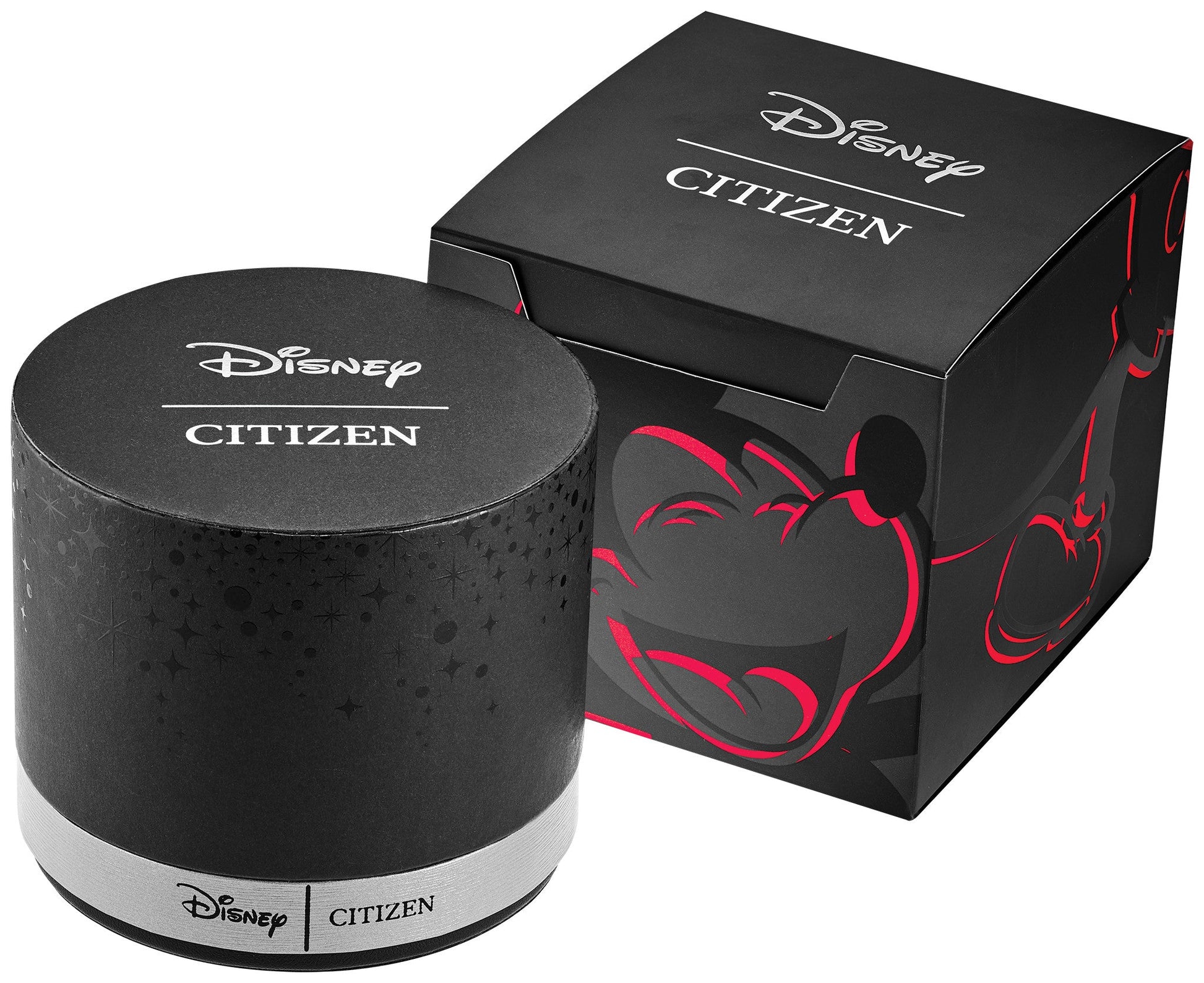 Citizen AU1095-57W presented in its official Disney-themed packaging, including branded box and documentation.