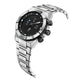 Citizen CZ Smart Hybrid Men's Watch JX1001-51E featuring a 44mm silver-tone stainless steel case with a black dial—front view.