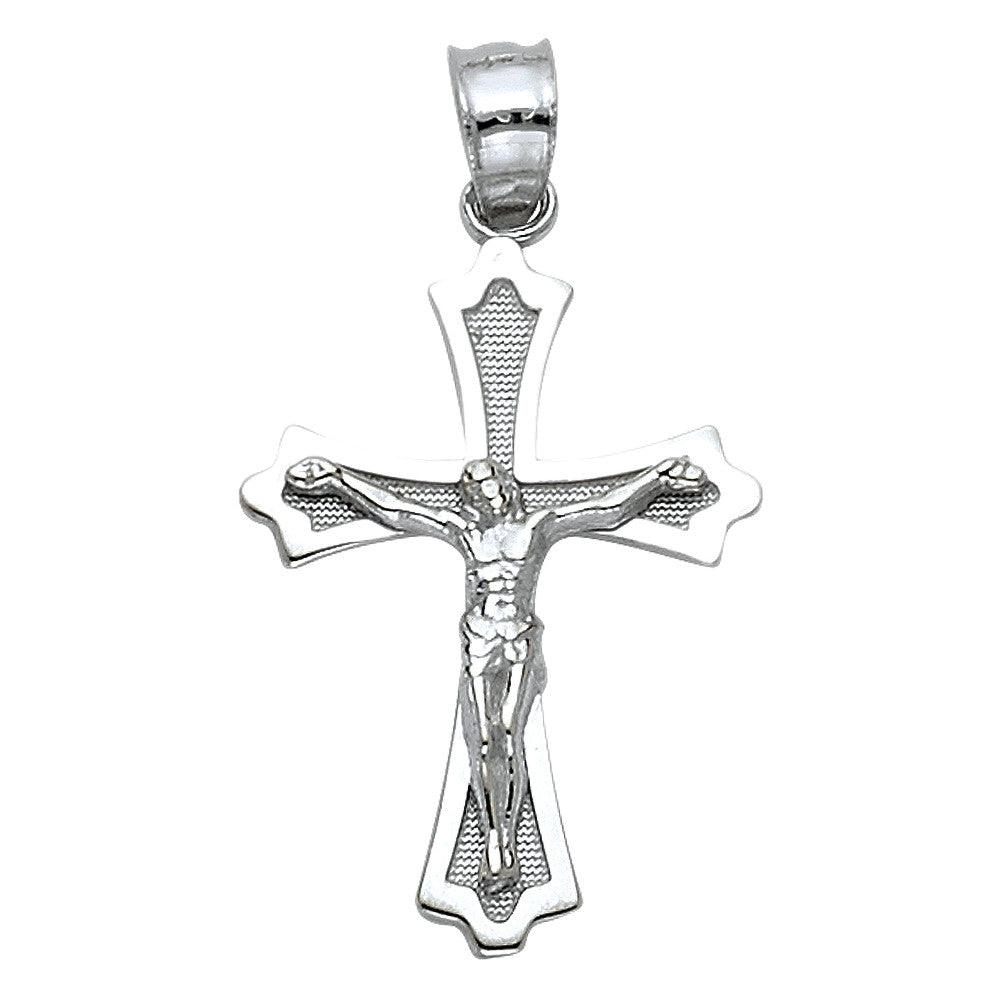 14K White Gold Crucifix Charm14K White Gold Crucifix Charm
Chain Sold Separately 14K White Gold Crucifix Charm
 
Material Type–14k Gold 14K White Gold Crucifix Charm
 
Approximate Dimensions 14KAll CharmsAlexanderAlexander Gold & Diamonds14K White Gold Crucifix Charm