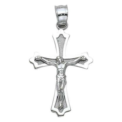 14K White Gold Crucifix Charm14K White Gold Crucifix Charm
Chain Sold Separately 14K White Gold Crucifix Charm
 
Material Type–14k Gold 14K White Gold Crucifix Charm
 
Approximate Dimensions 14KAll CharmsAlexanderAlexander Gold & Diamonds14K White Gold Crucifix Charm