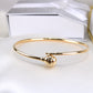 14K Yellow Gold Charm Bangle