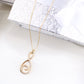 14K Yellow Gold CZ Infinity Necklace