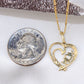 10K Yellow Gold Diamond Mom Heart Charm