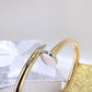 14K Yellow Gold 2Tone Bangle