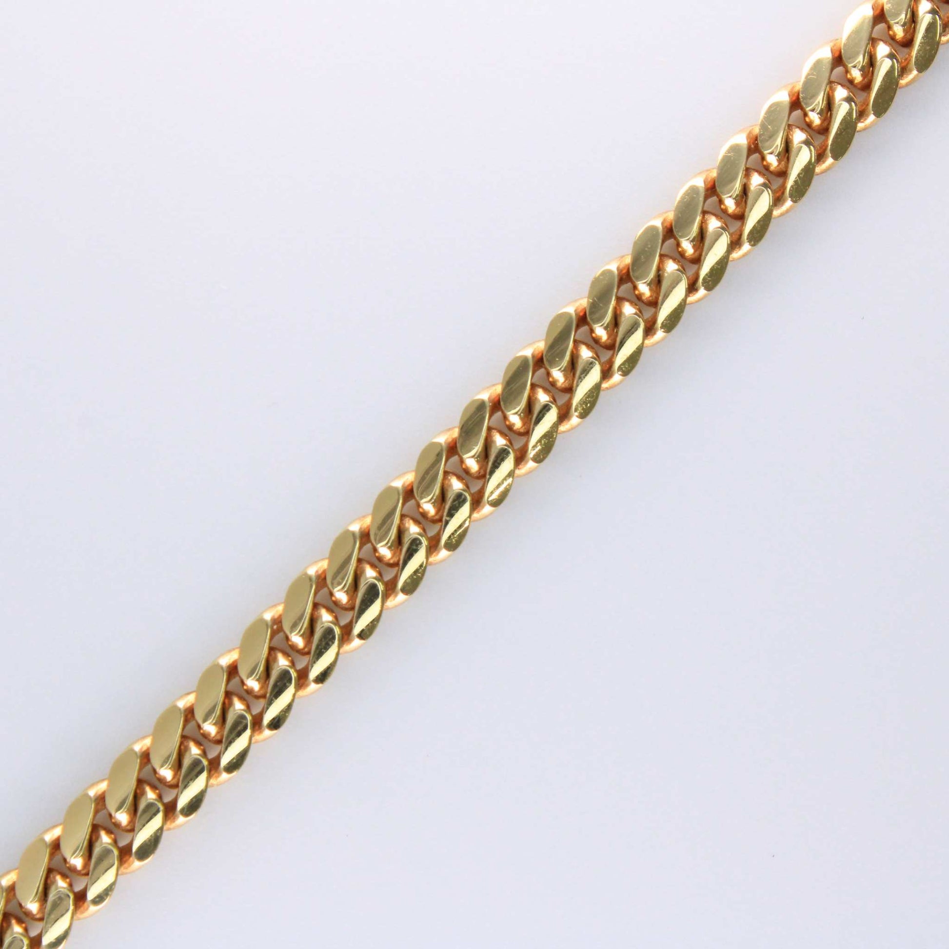 5in approximate14K Yellow Gold Miami Cuban Link Bracelet, Solid / Heavy. 5in approximate
5in approximate
 
Clasp Type–Open Box 5in approximateMaterial Type–14k Gold 5in approximateAll BraceletsAlexanderAlexander Gold & Diamonds5in approximate