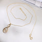 14K Yellow Gold CZ Infinity Necklace