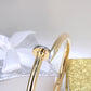 14K Yellow Gold 2Tone Bangle