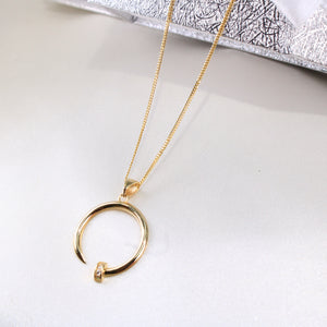 14K Yellow Gold CZ Charm