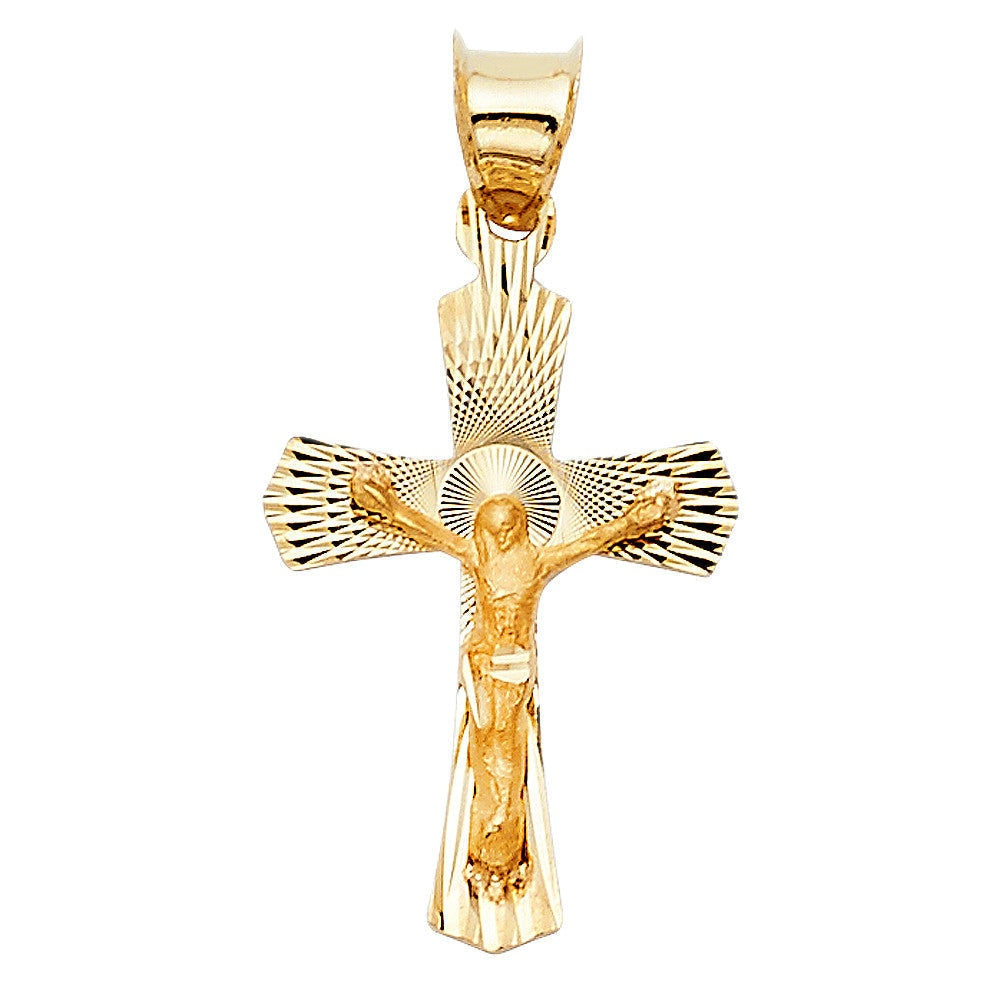 14K Yellow Gold Crucifix Charm14K Yellow Gold Crucifix Charm 
Chain Sold Separately 14K Yellow Gold Crucifix Charm
 
Material Type–14k Gold 14K Yellow Gold Crucifix Charm
Approximate Dimensions 1All CharmsAlexanderAlexander Gold & Diamonds14K Yellow Gold Crucifix Charm