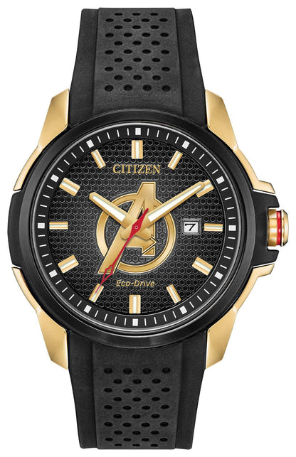 Citizen Men's Marvel Avengers Eco-Drive Gold-Tone Watch - AW1155-03W