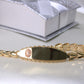 14K Virgin Of Guadalupe ID Bracelet 13mm 7in