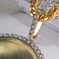 10K Yellow Gold Diamond Personalized Picture Charm
