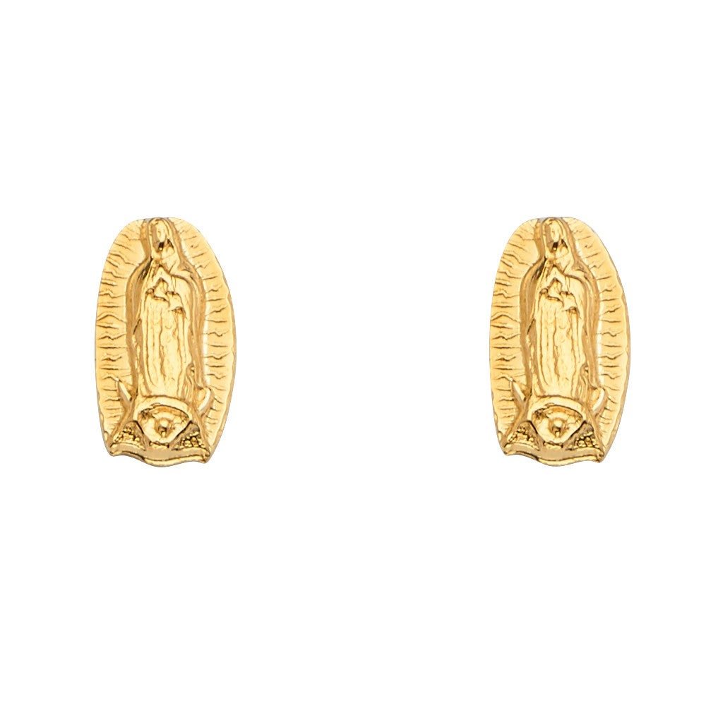 14K Yellow Gold Guadalupe Earrings w/Screw