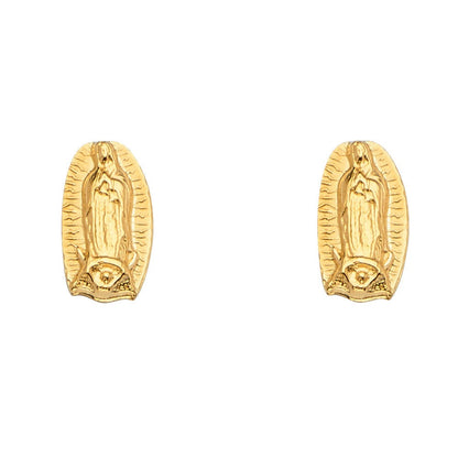 14K Yellow Gold Guadalupe Earrings w/Screw