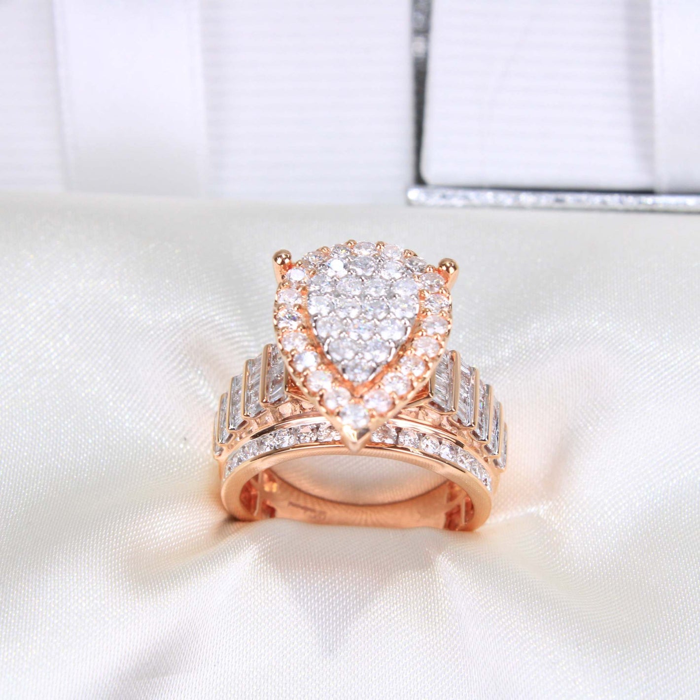10K Rose Gold Diamond Ring