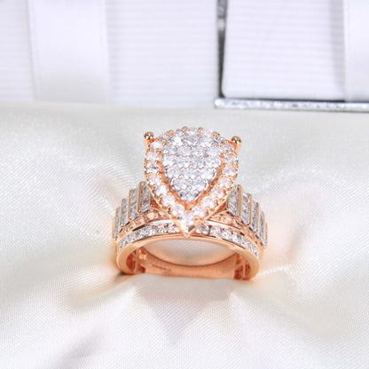 10K Rose Gold Diamond Ring