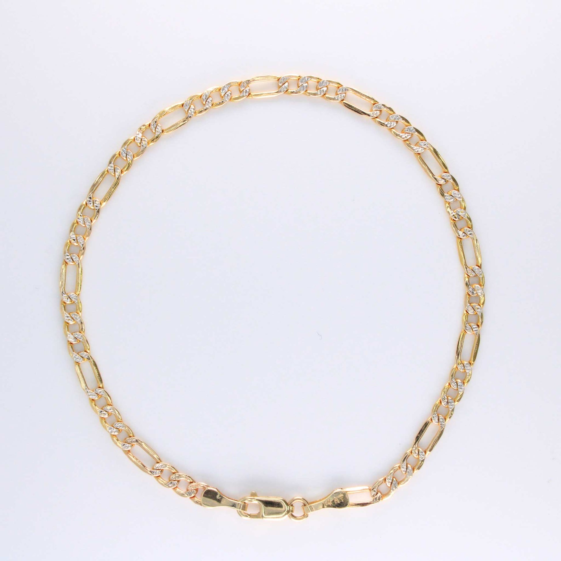 14k gold figaro wp hollow bracelet 314K Two-Tone Gold Figaro WP Hollow Bracelet 3.3mm 14k gold figaro wp hollow bracelet 3
 
Clasp Type–Lobster Claw 14k gold figaro wp hollow bracelet 3Material Type–14All BraceletsAlexanderAlexander Gold & Diamonds14k gold figaro wp hollow bracelet 3
