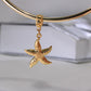 14K Yellow Gold Starfish Dangle Charm